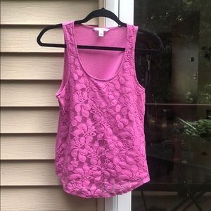 Banana Republic lace tank top
